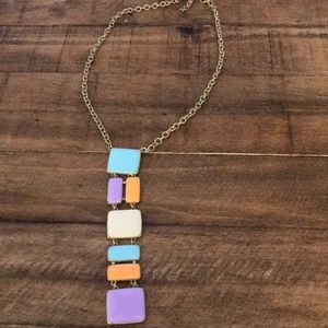 Colorful drop necklace